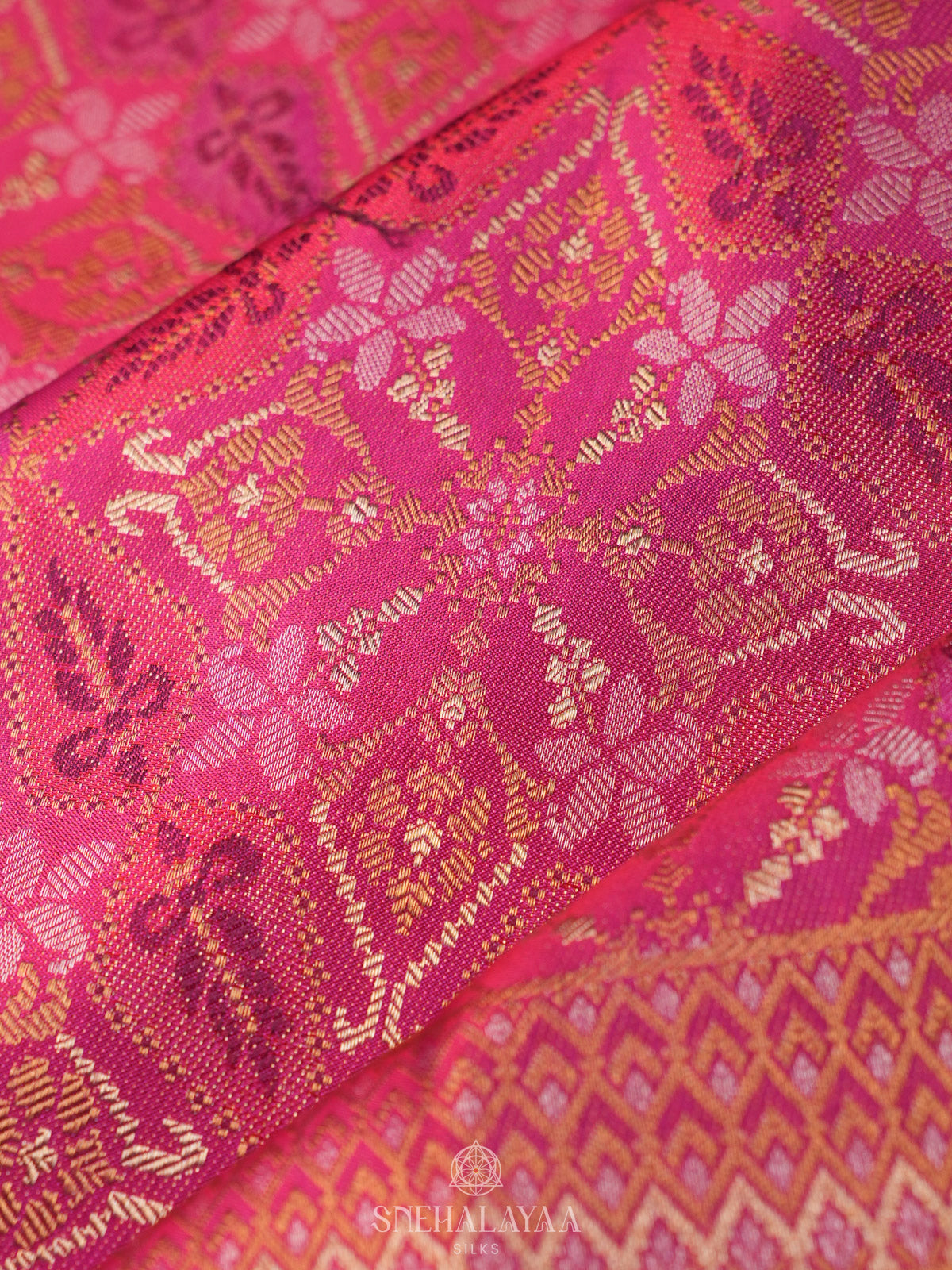 Pink Kanjivaram Silk Saree