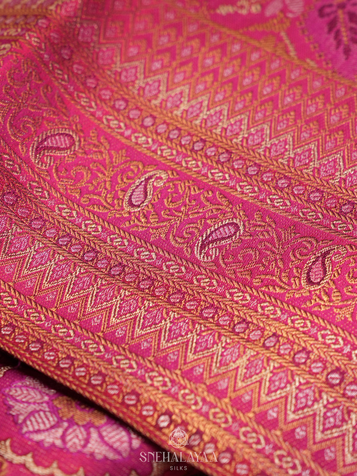 Pink Kanjivaram Silk Saree