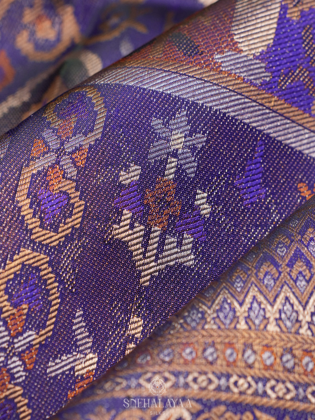 Purple Kanjivaram Silk Saree