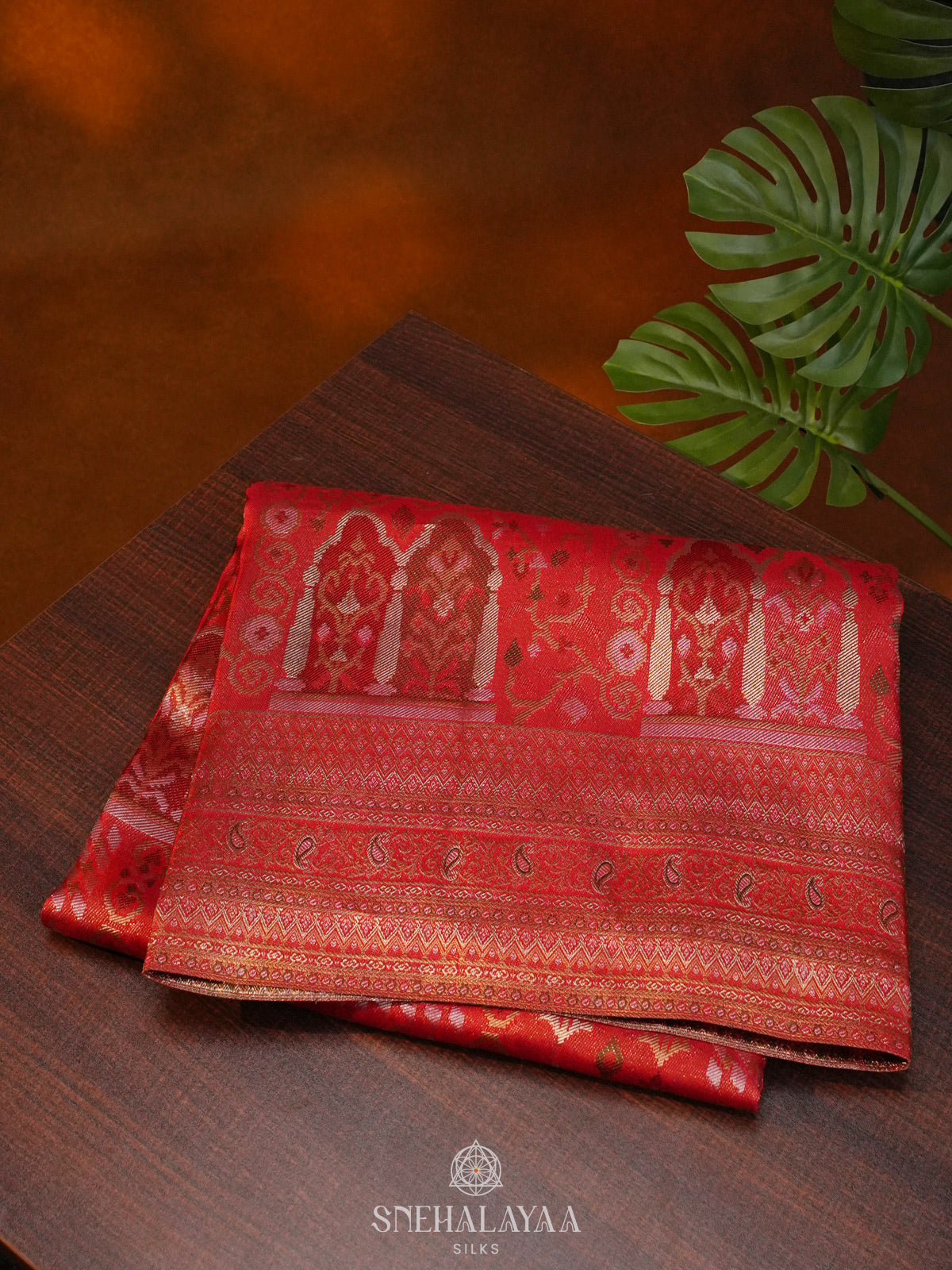 Red Kanjivaram Silk Saree