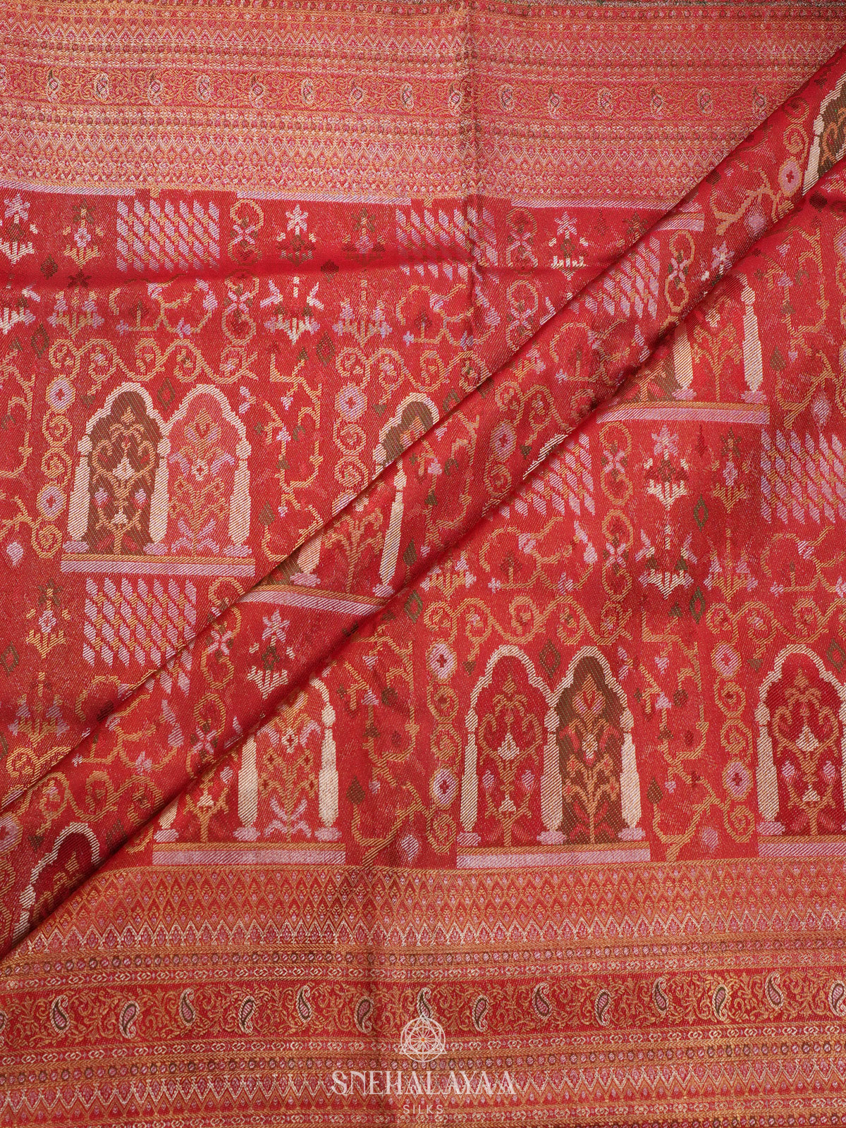 Red Kanjivaram Silk Saree