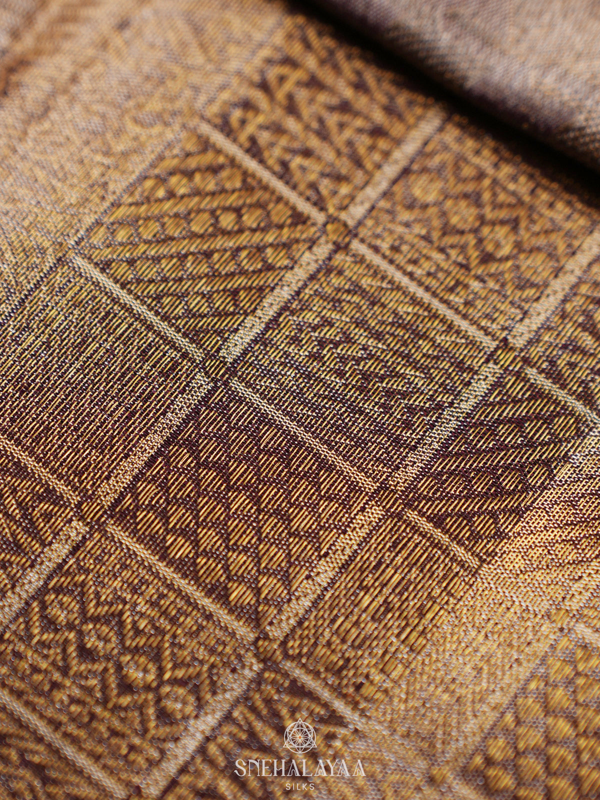 Beige Kanjivaram Silk Saree