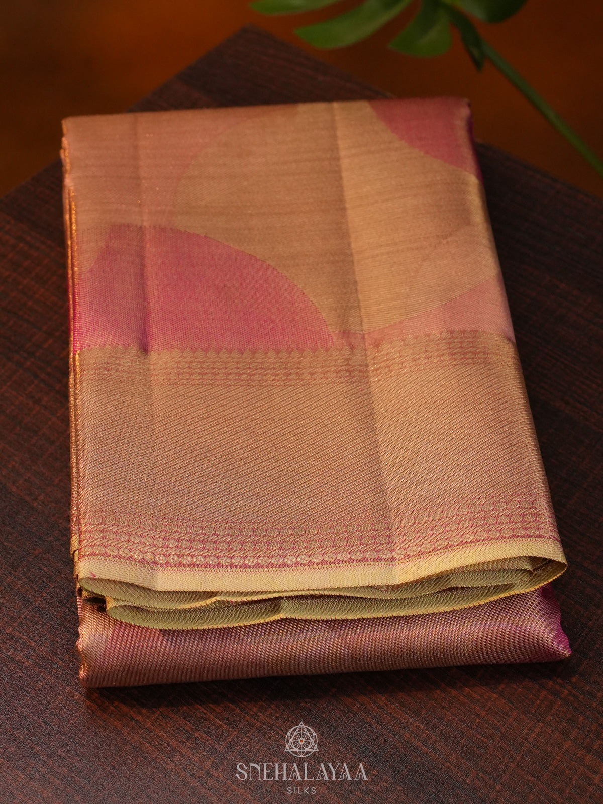 Pale Pink Kanjivaram Silk Saree