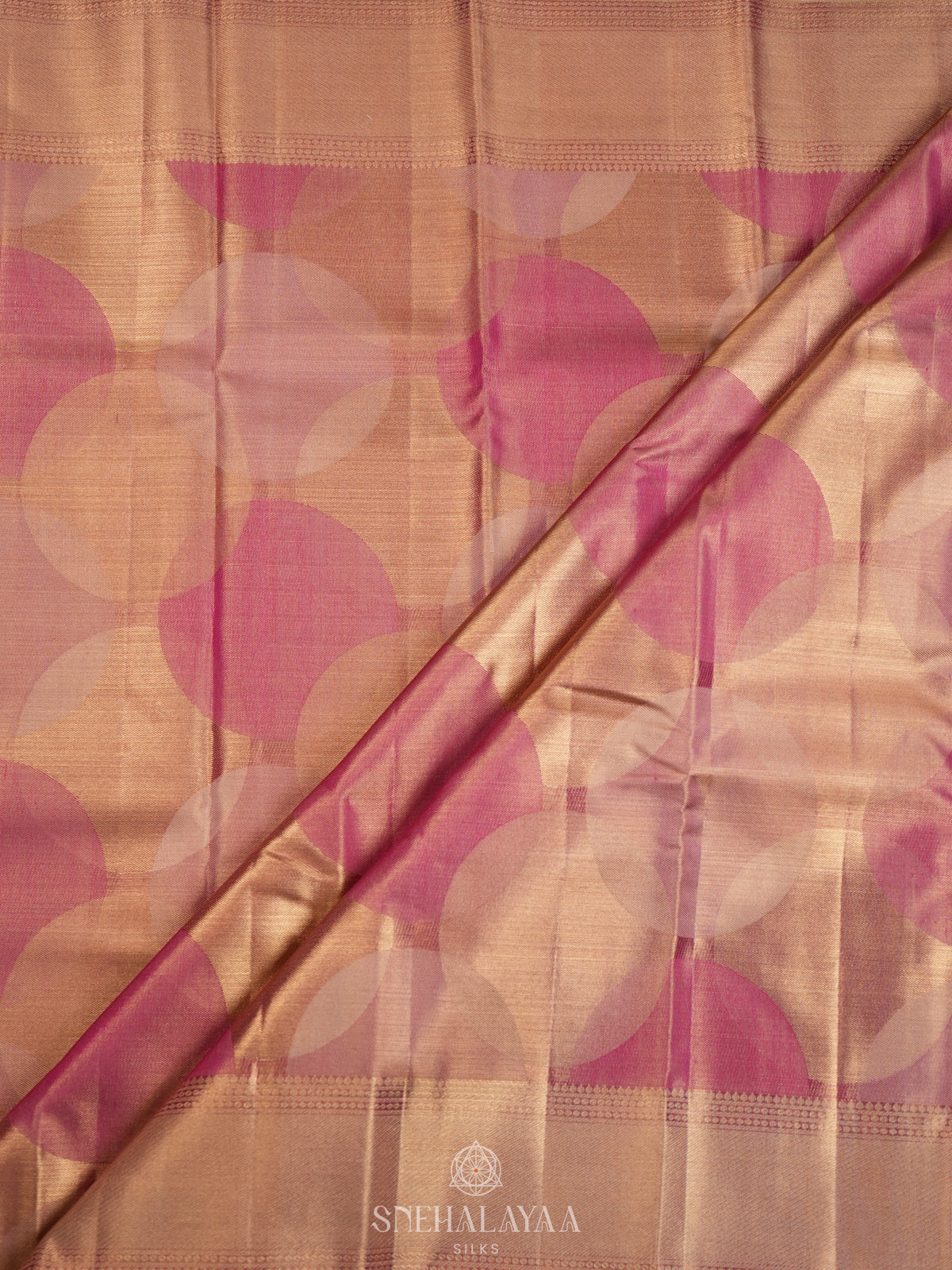Pale Pink Kanjivaram Silk Saree