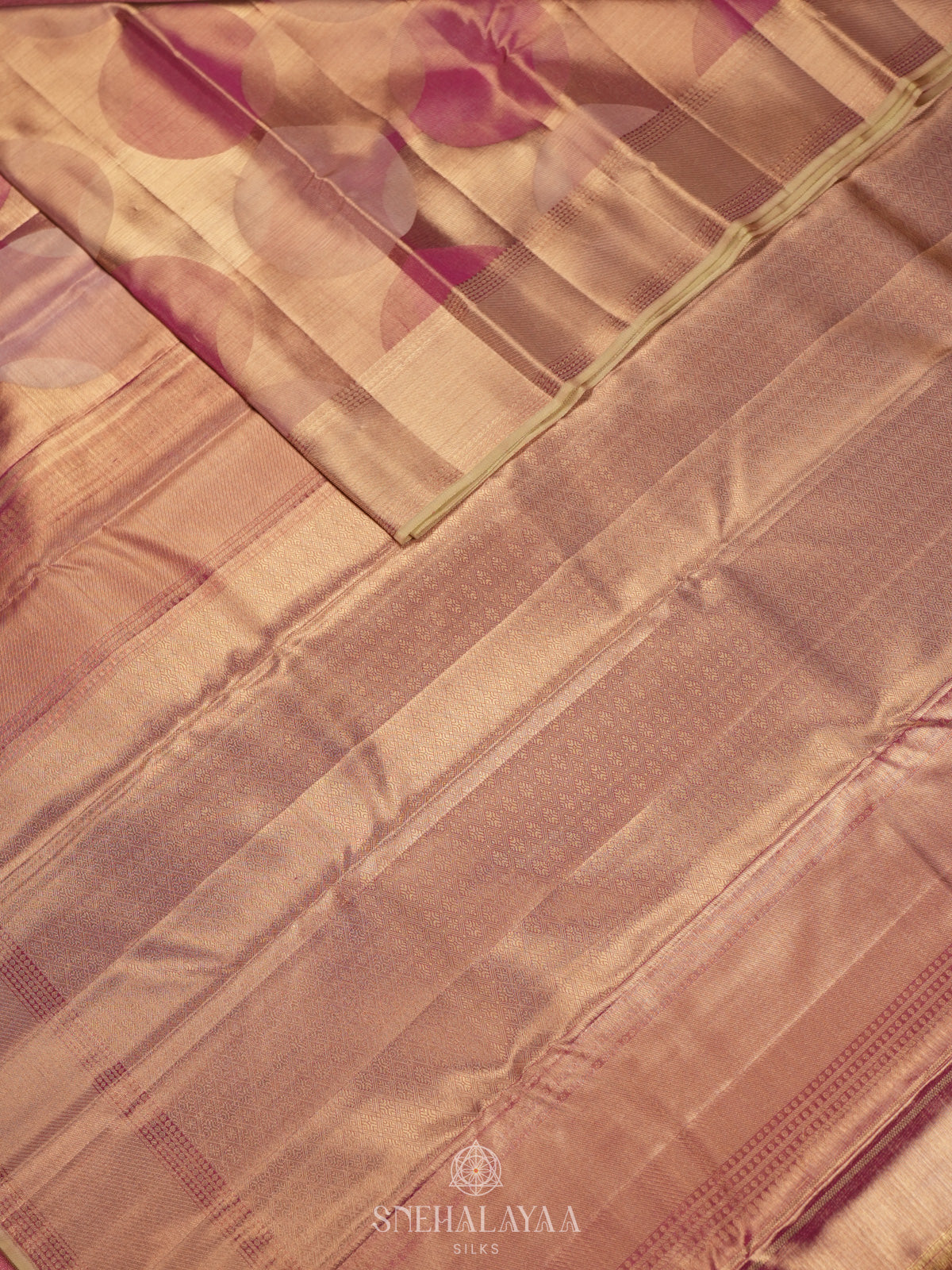 Pale Pink Kanjivaram Silk Saree
