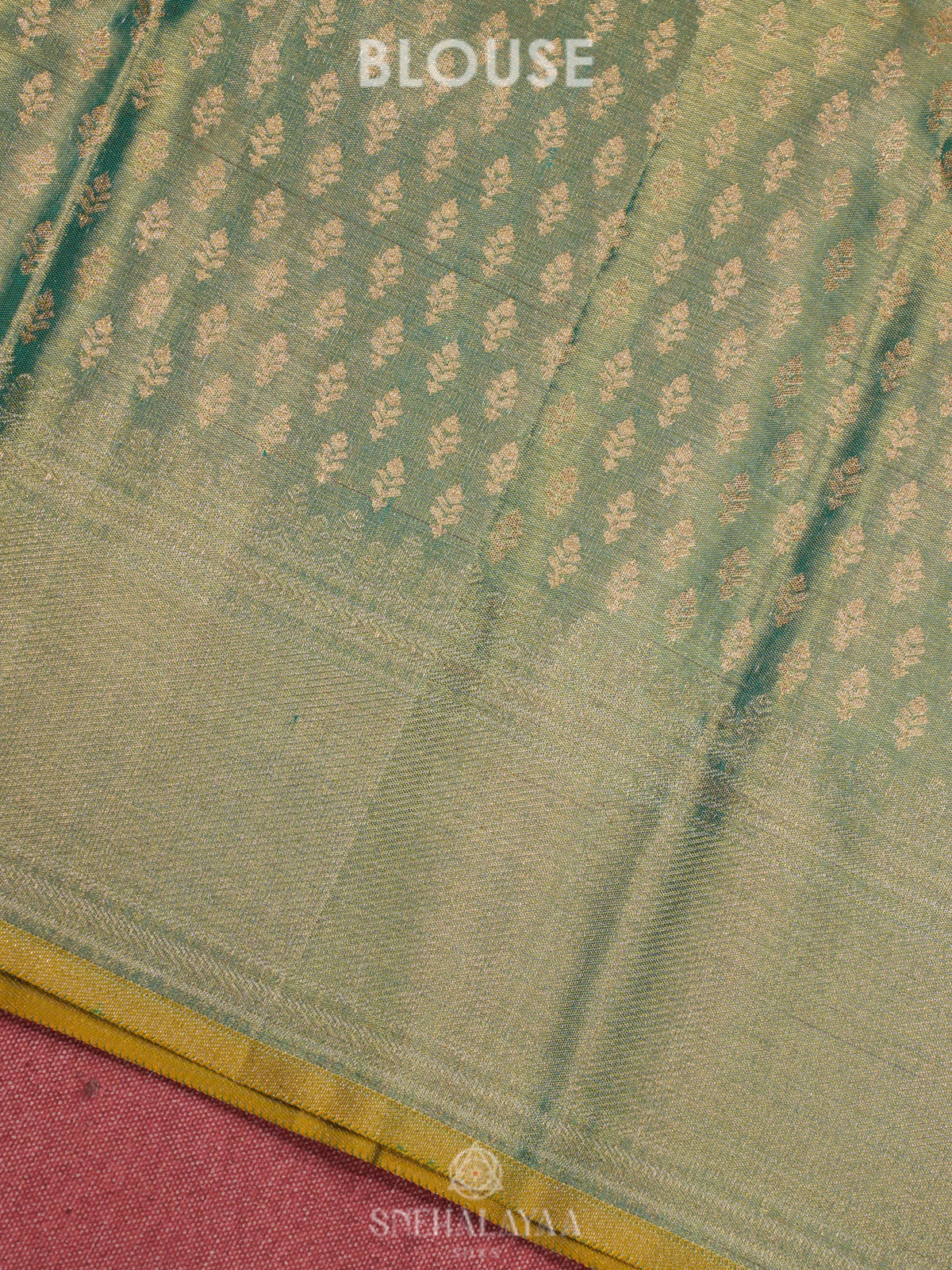 Mint Green Tissue Kanjivaram Silk Saree
