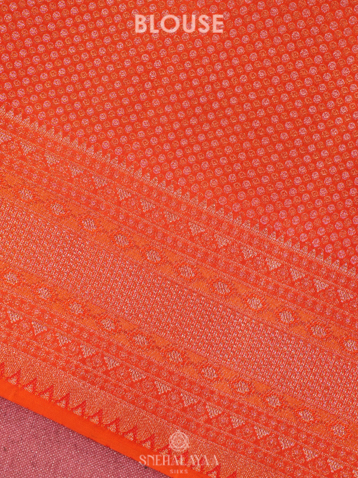 Orange Kanjivaram Silk Saree