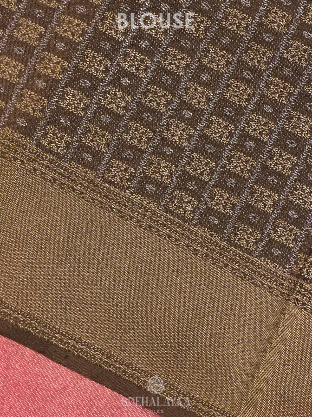Olive Green Kanjivaram Silk Saree