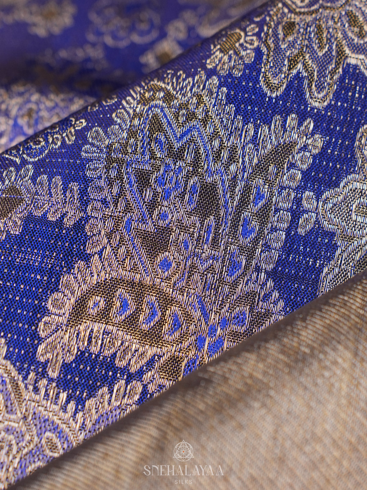 Royal Blue Kanjivaram Silk Saree