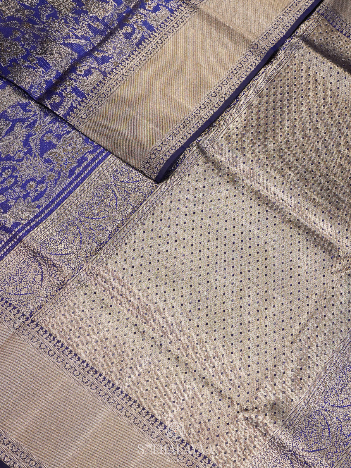 Royal Blue Kanjivaram Silk Saree
