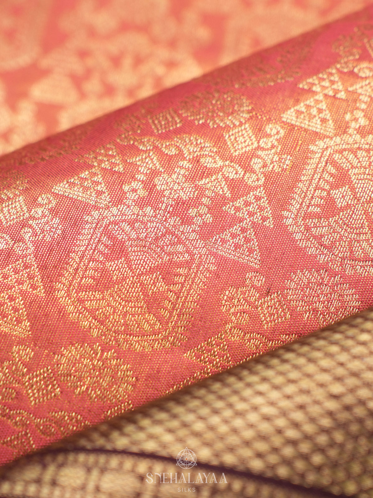 Pink Tissue Kanjivaram Silk Saree