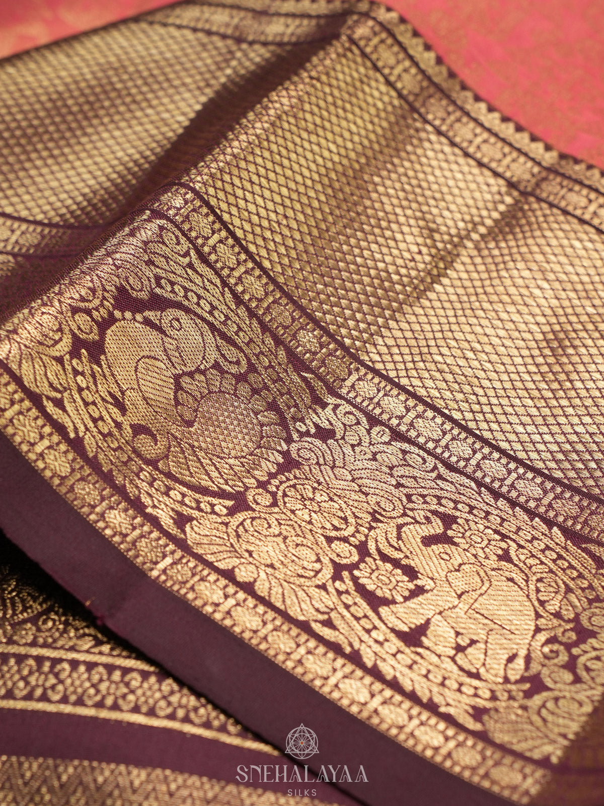 Pink Tissue Kanjivaram Silk Saree