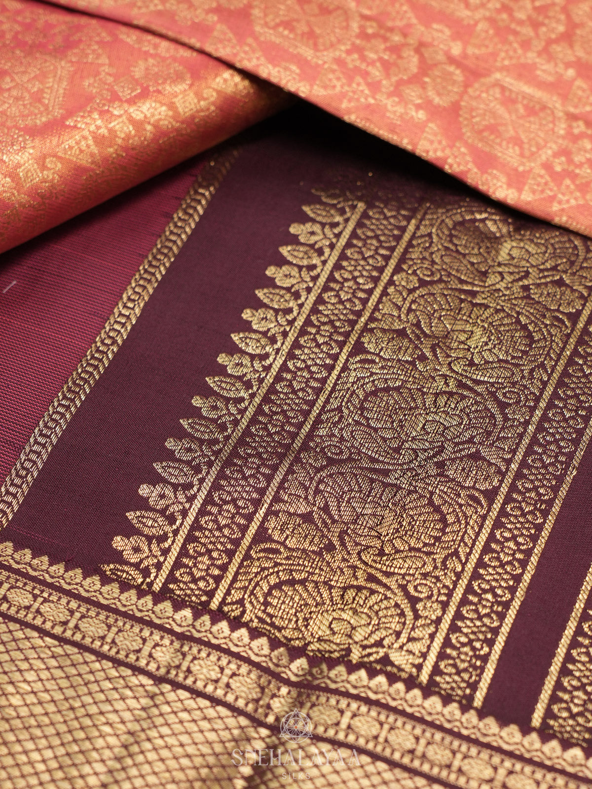 Pink Tissue Kanjivaram Silk Saree