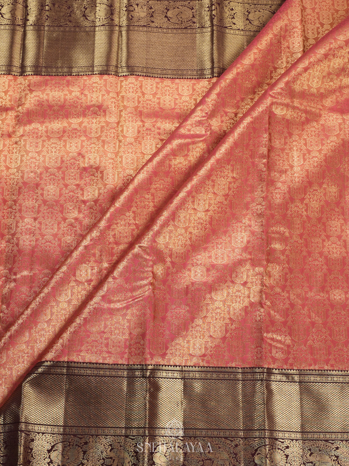 Pink Tissue Kanjivaram Silk Saree