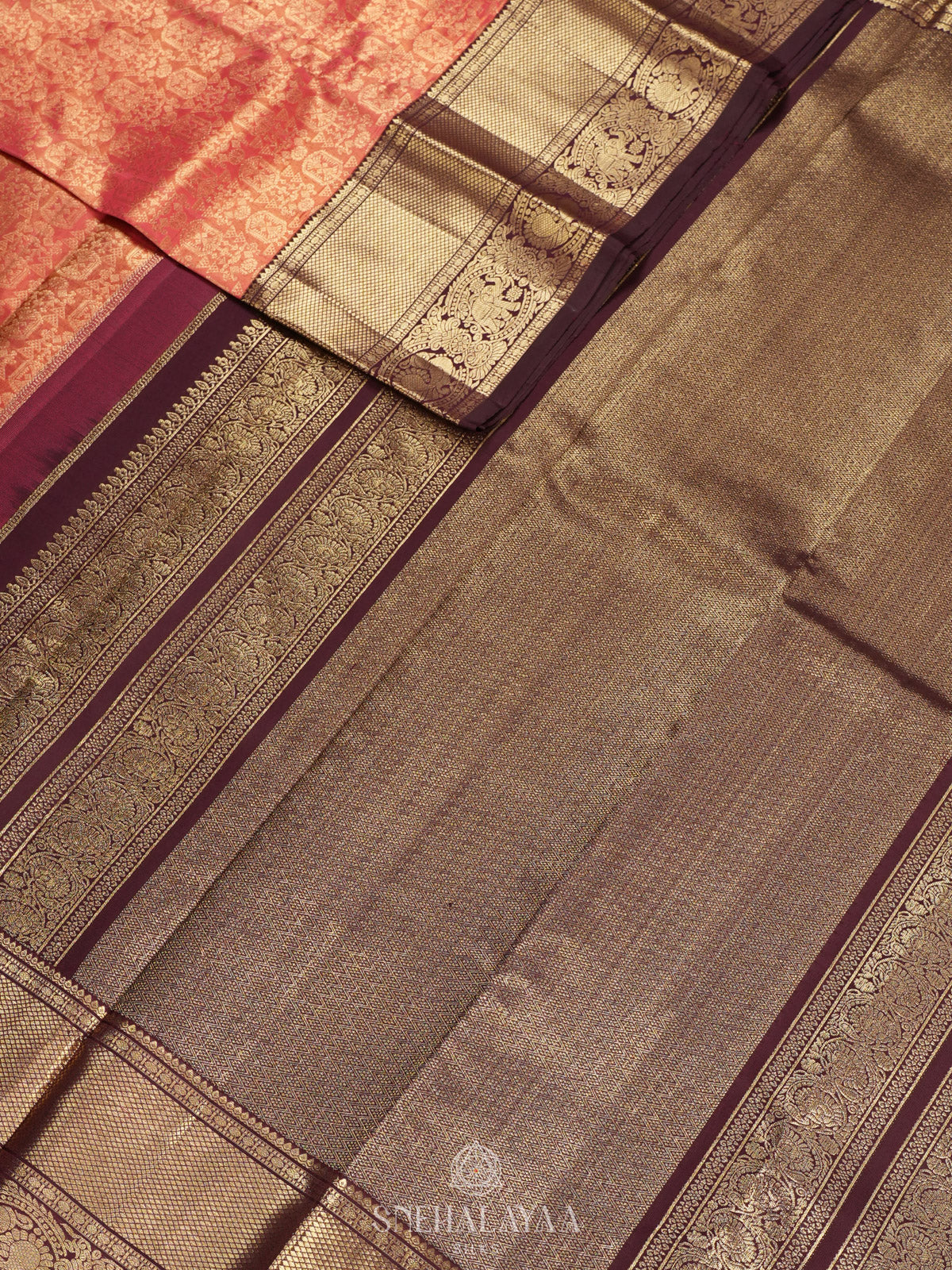 Pink Tissue Kanjivaram Silk Saree