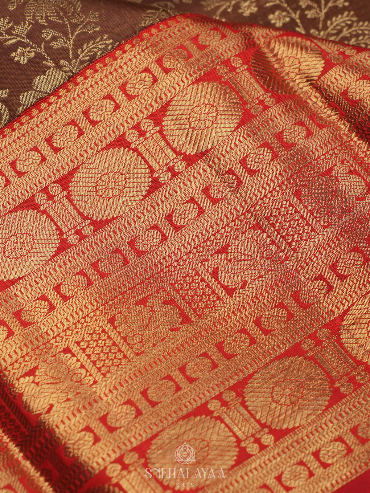 Gold Kanjivaram Silk Saree