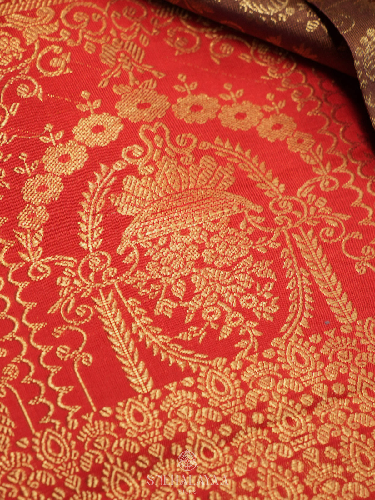 Gold Kanjivaram Silk Saree
