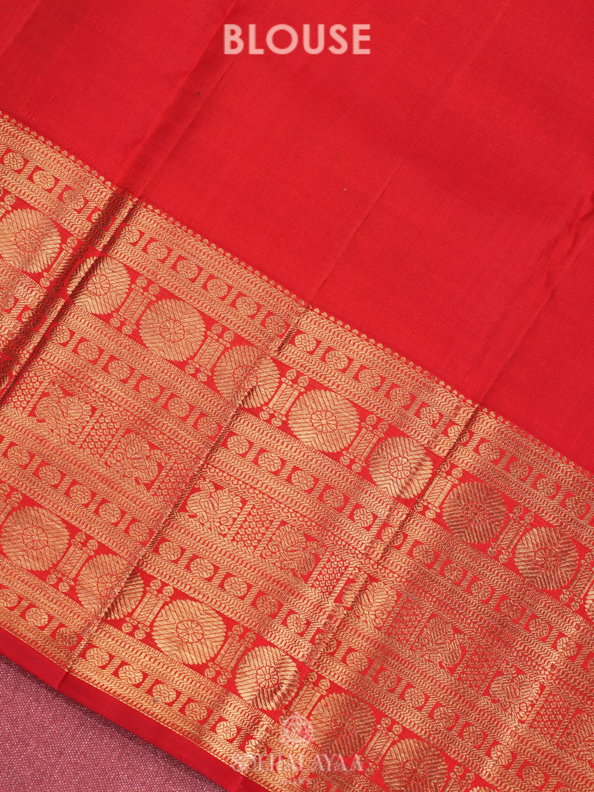Gold Kanjivaram Silk Saree
