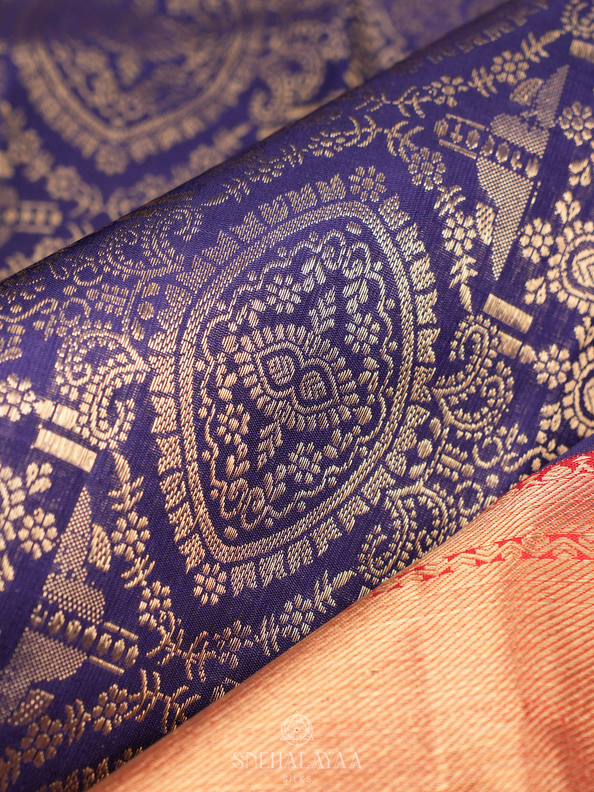 Purple Kanjivaram Silk Saree