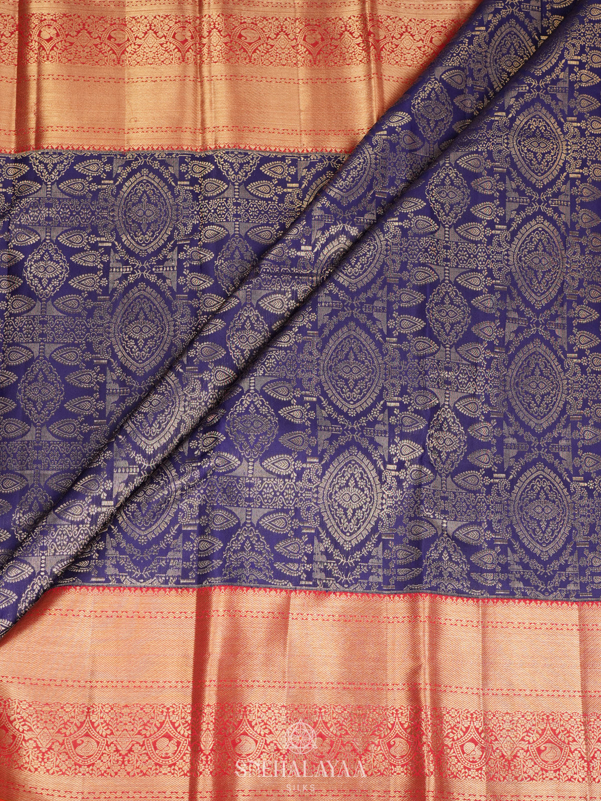 Purple Kanjivaram Silk Saree
