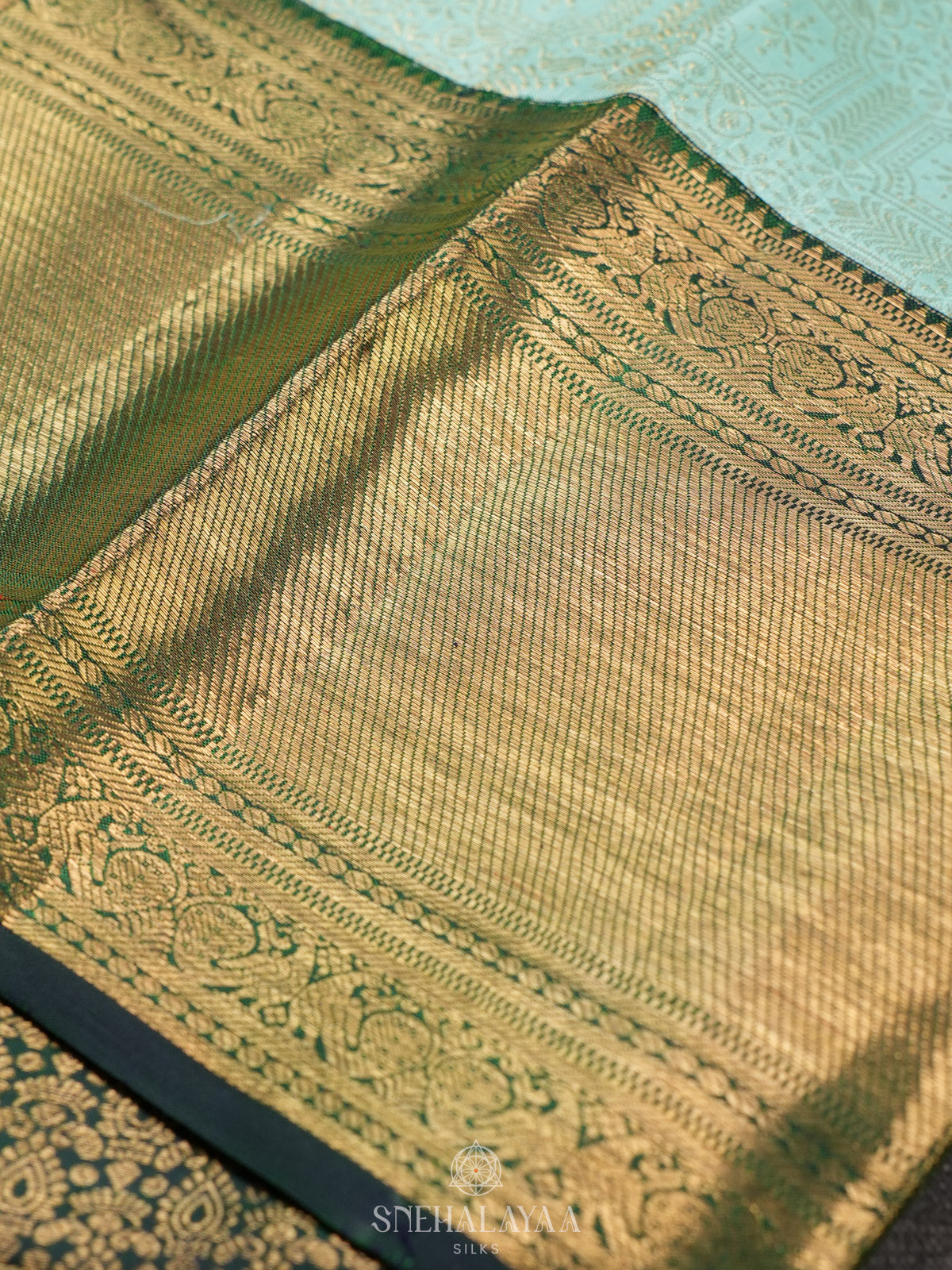 Mint Green Tissue Kanjivaram Silk Saree