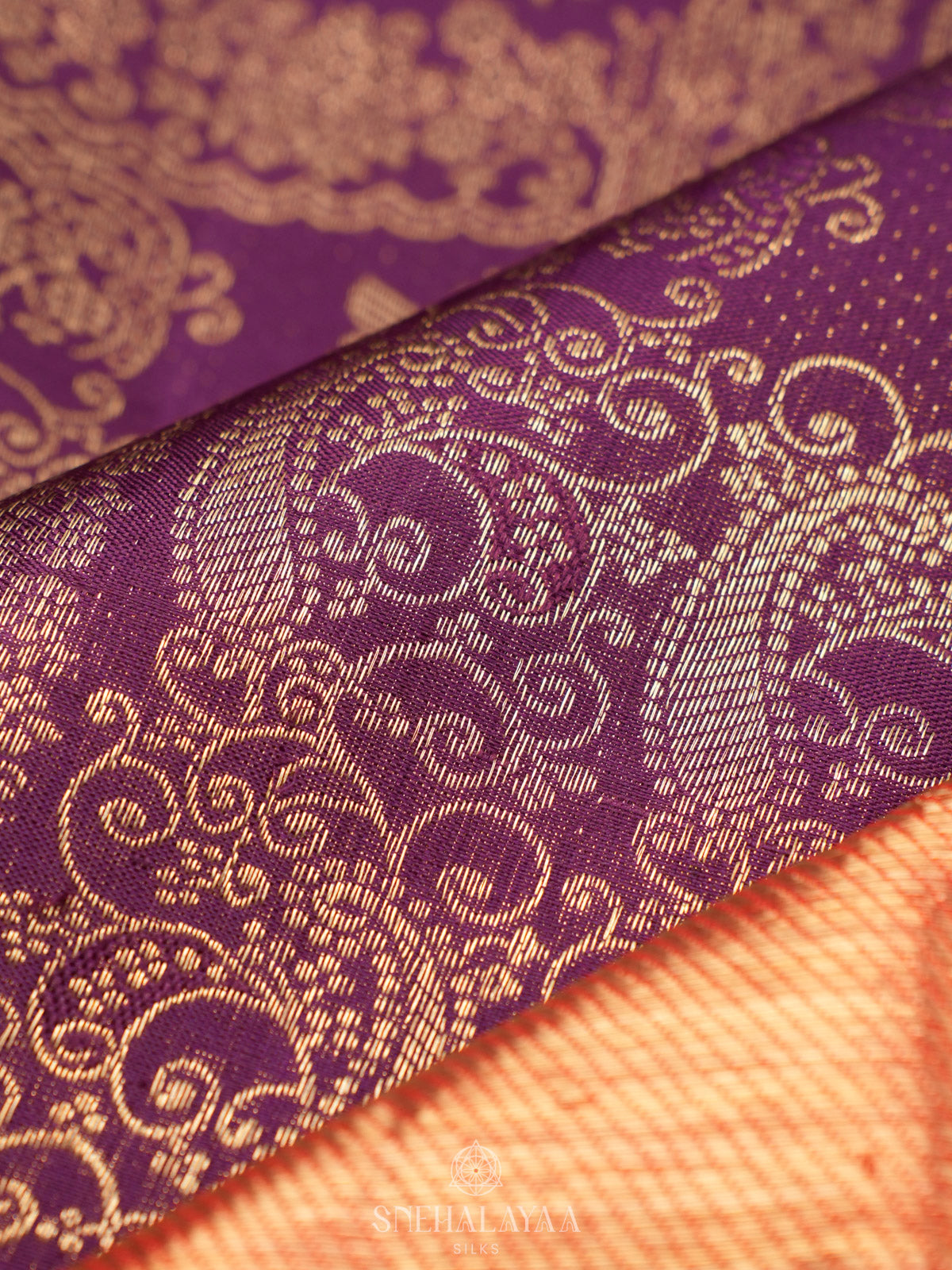 Wine Kanjivaram Silk Saree