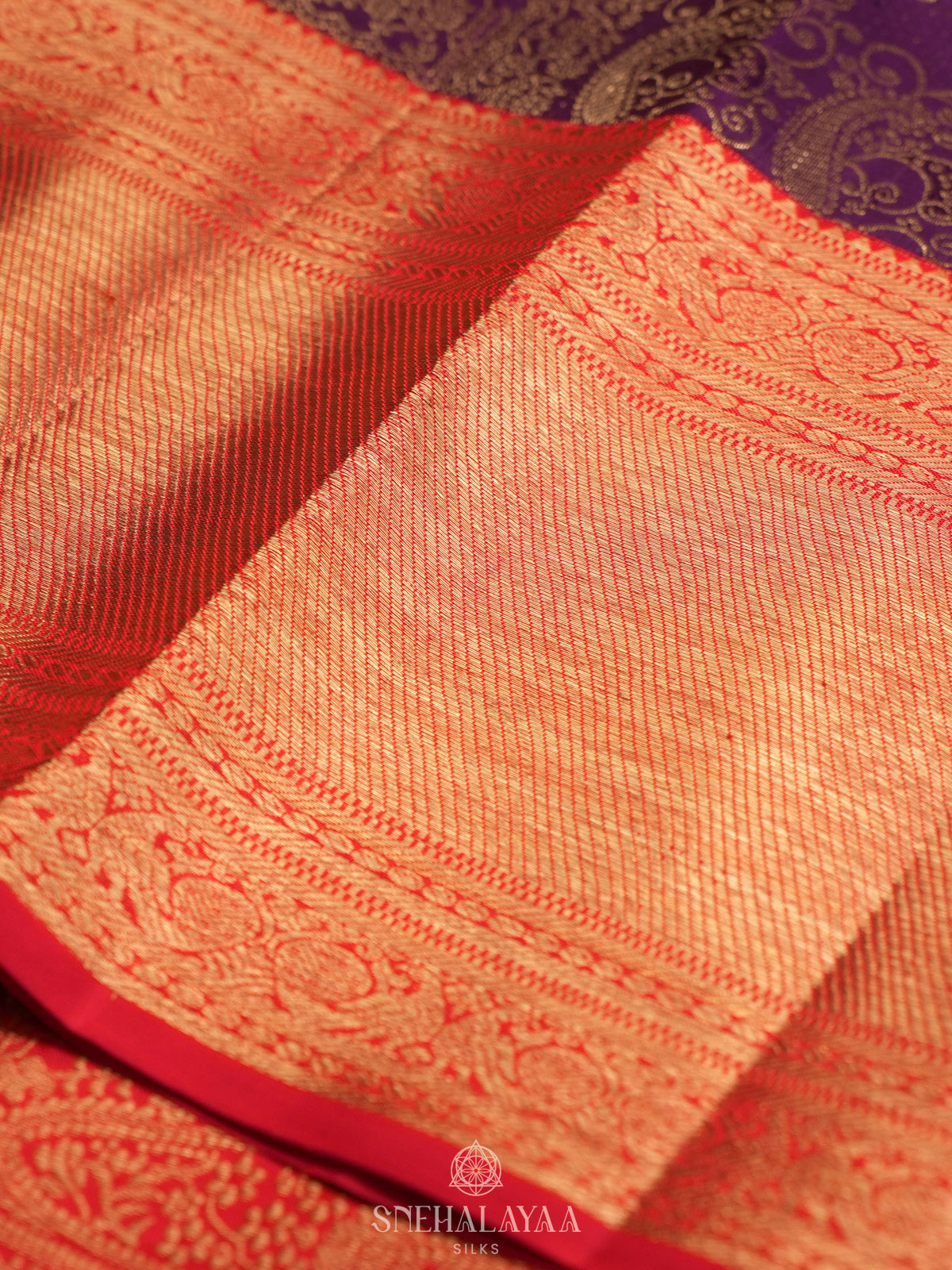 Wine Kanjivaram Silk Saree