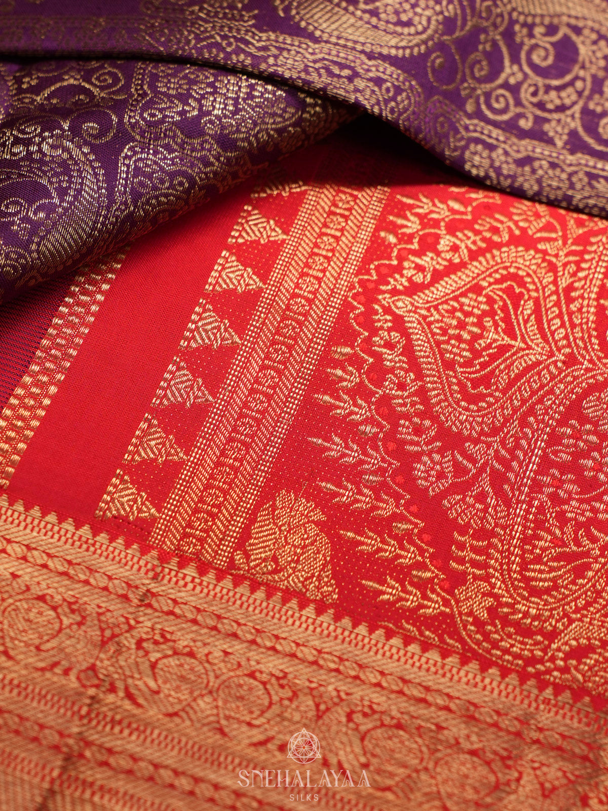 Wine Kanjivaram Silk Saree
