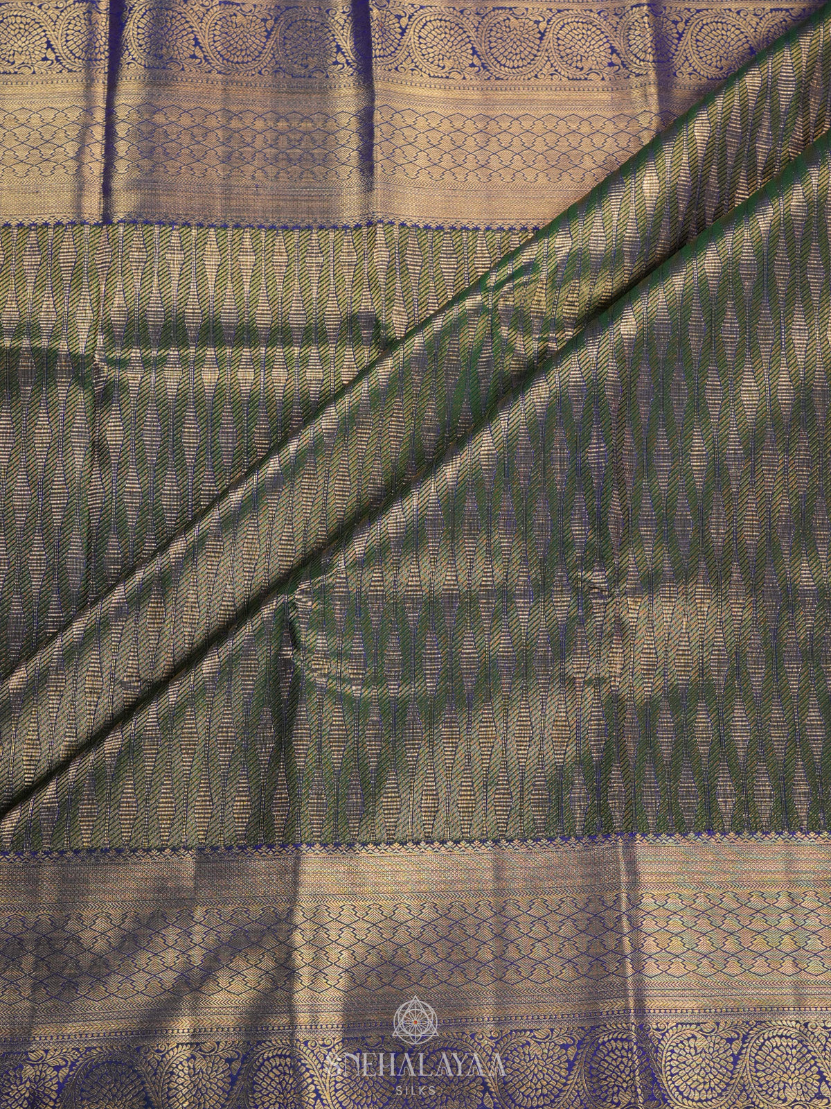 Green Tissue Kanjivaram Silk Saree