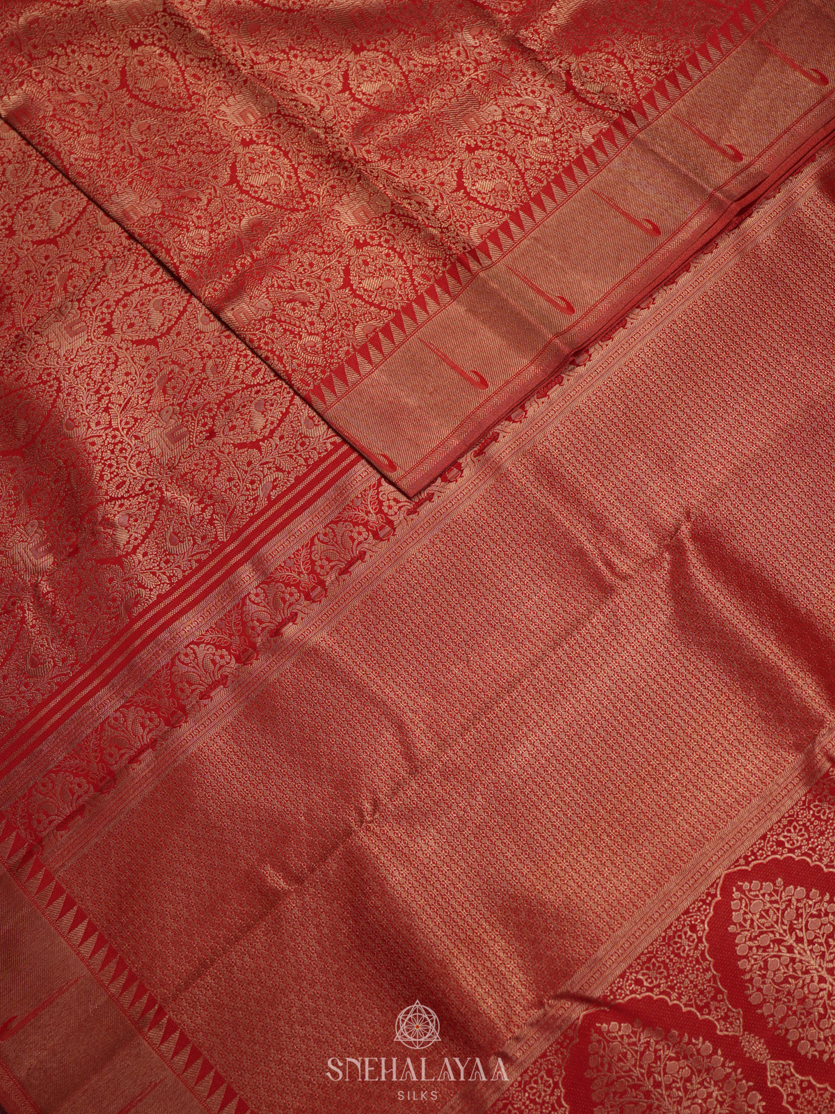 Red Kanjivaram Silk Saree