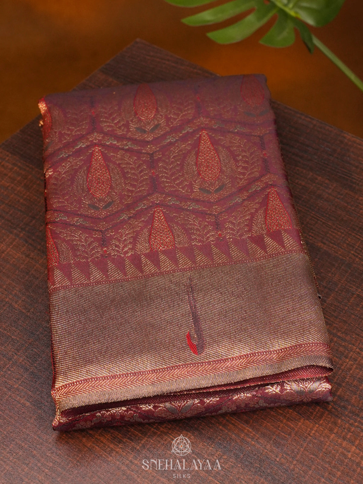 Coffee Brown Kanjivaram Silk Saree