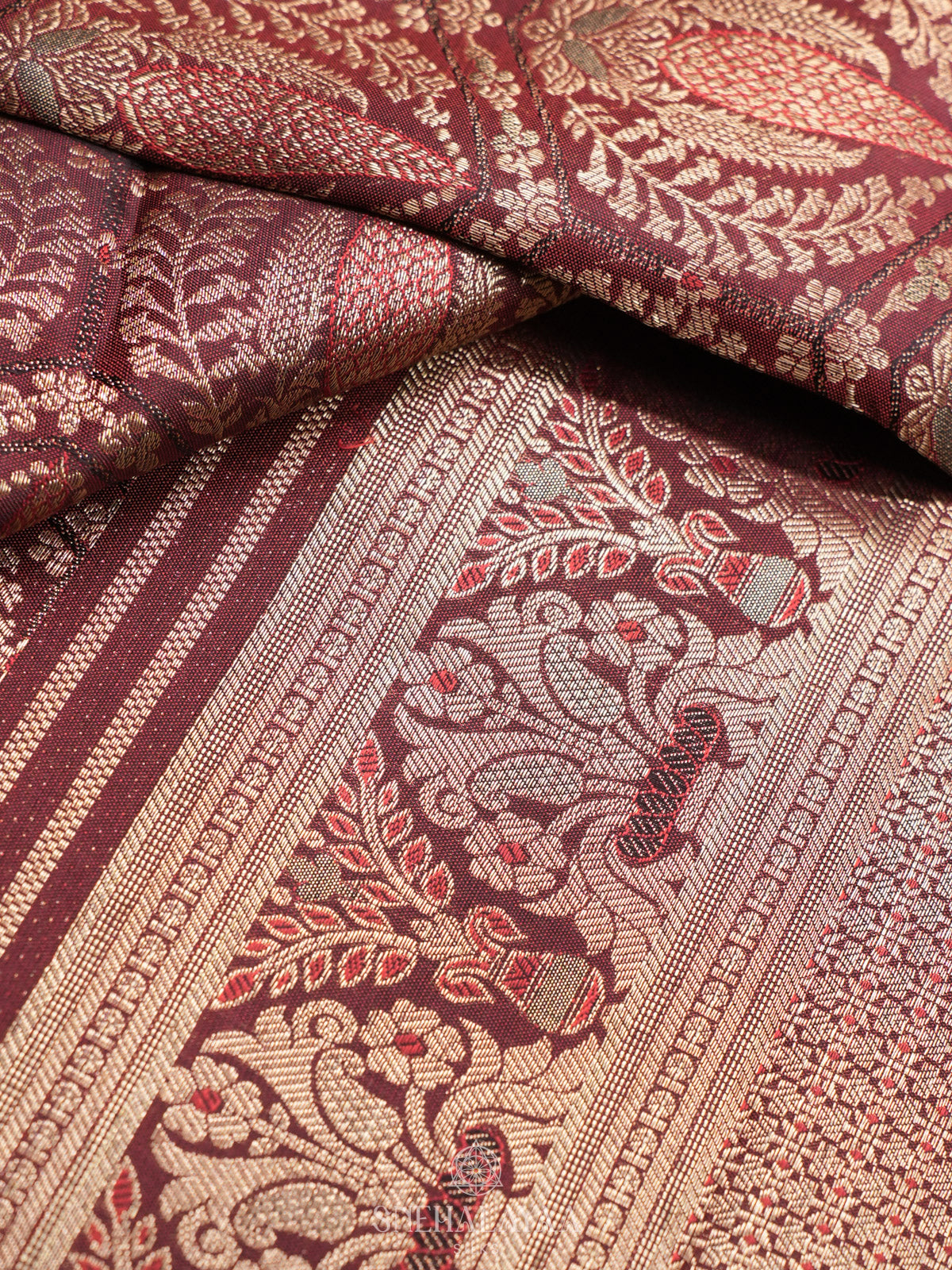 Coffee Brown Kanjivaram Silk Saree