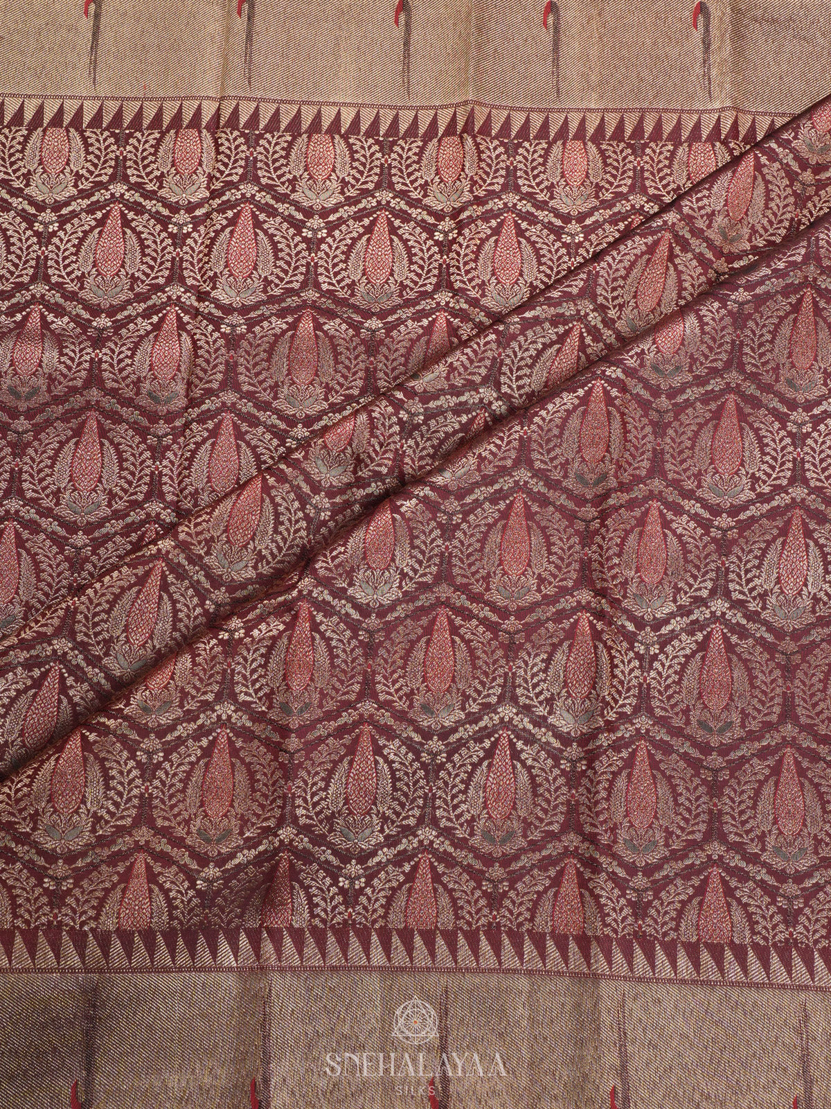 Coffee Brown Kanjivaram Silk Saree