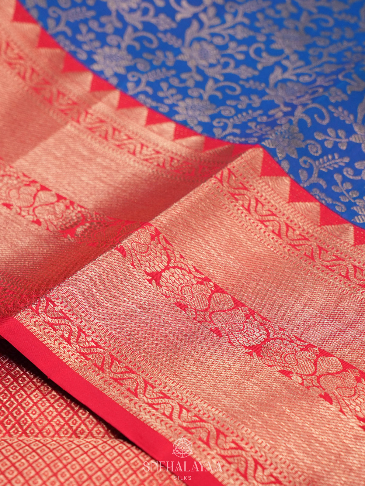 Blue Kanjivaram Silk Saree