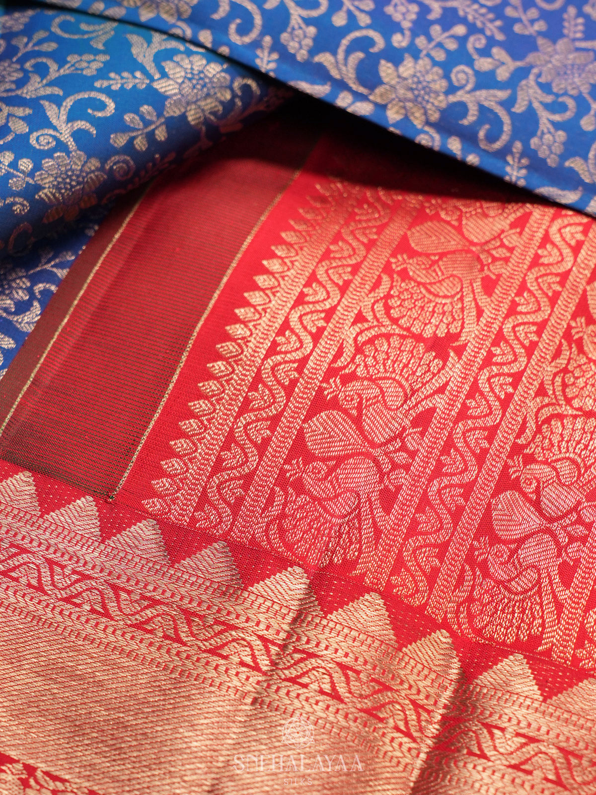 Blue Kanjivaram Silk Saree