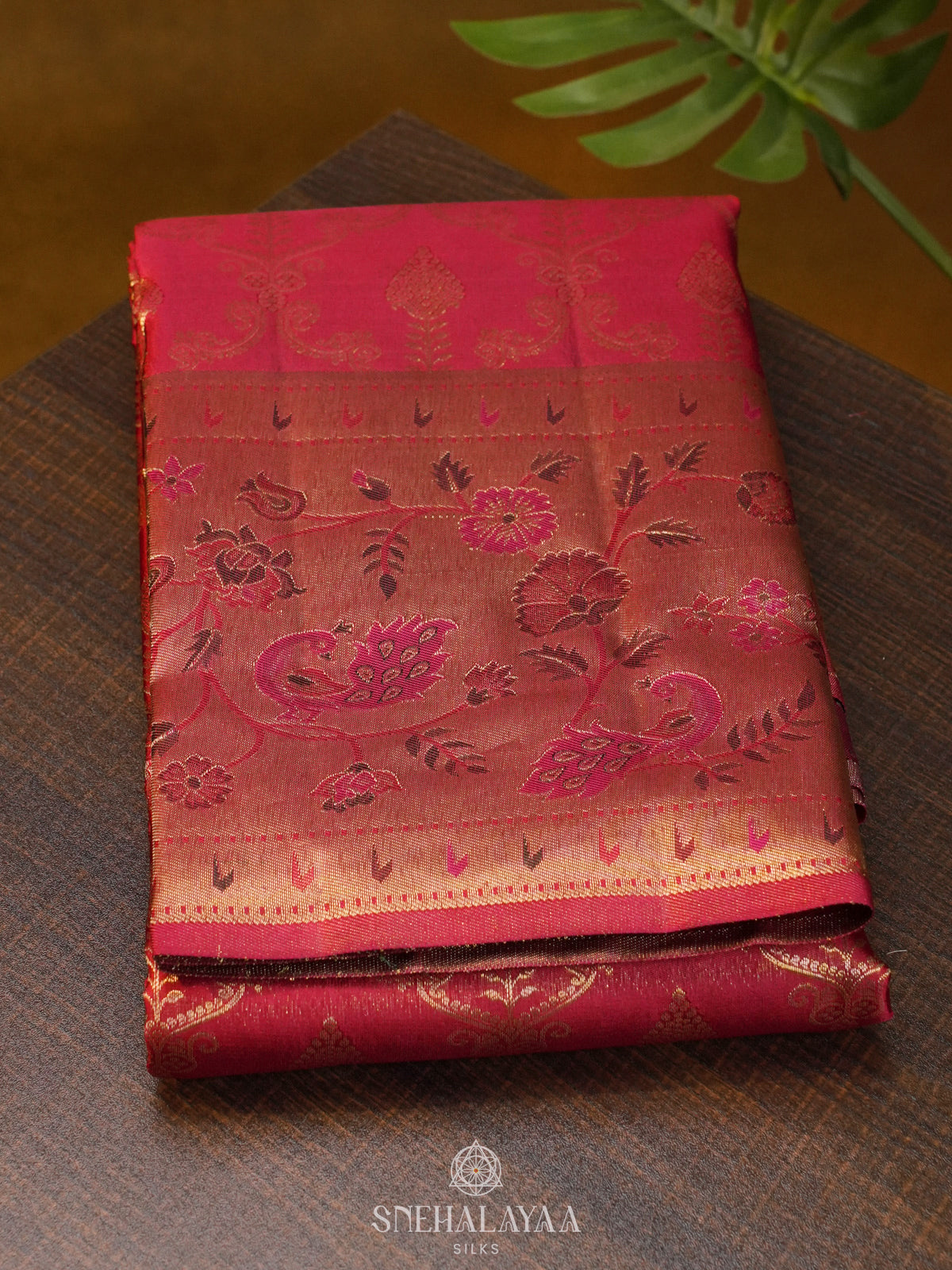 Pink Kanjivaram Silk Saree