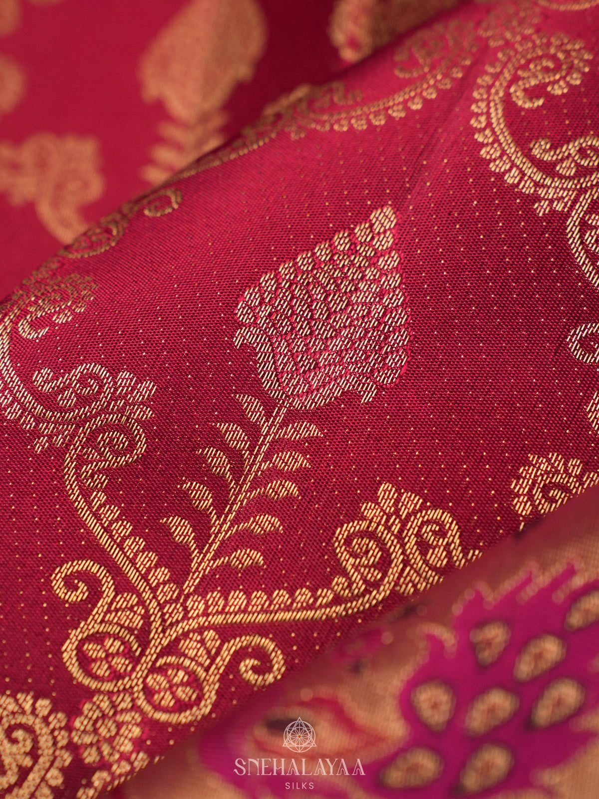 Pink Kanjivaram Silk Saree