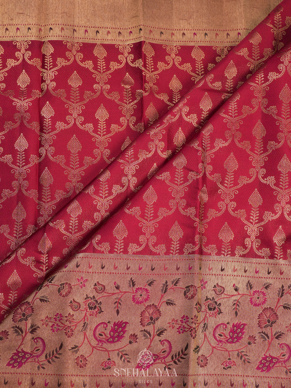 Pink Kanjivaram Silk Saree
