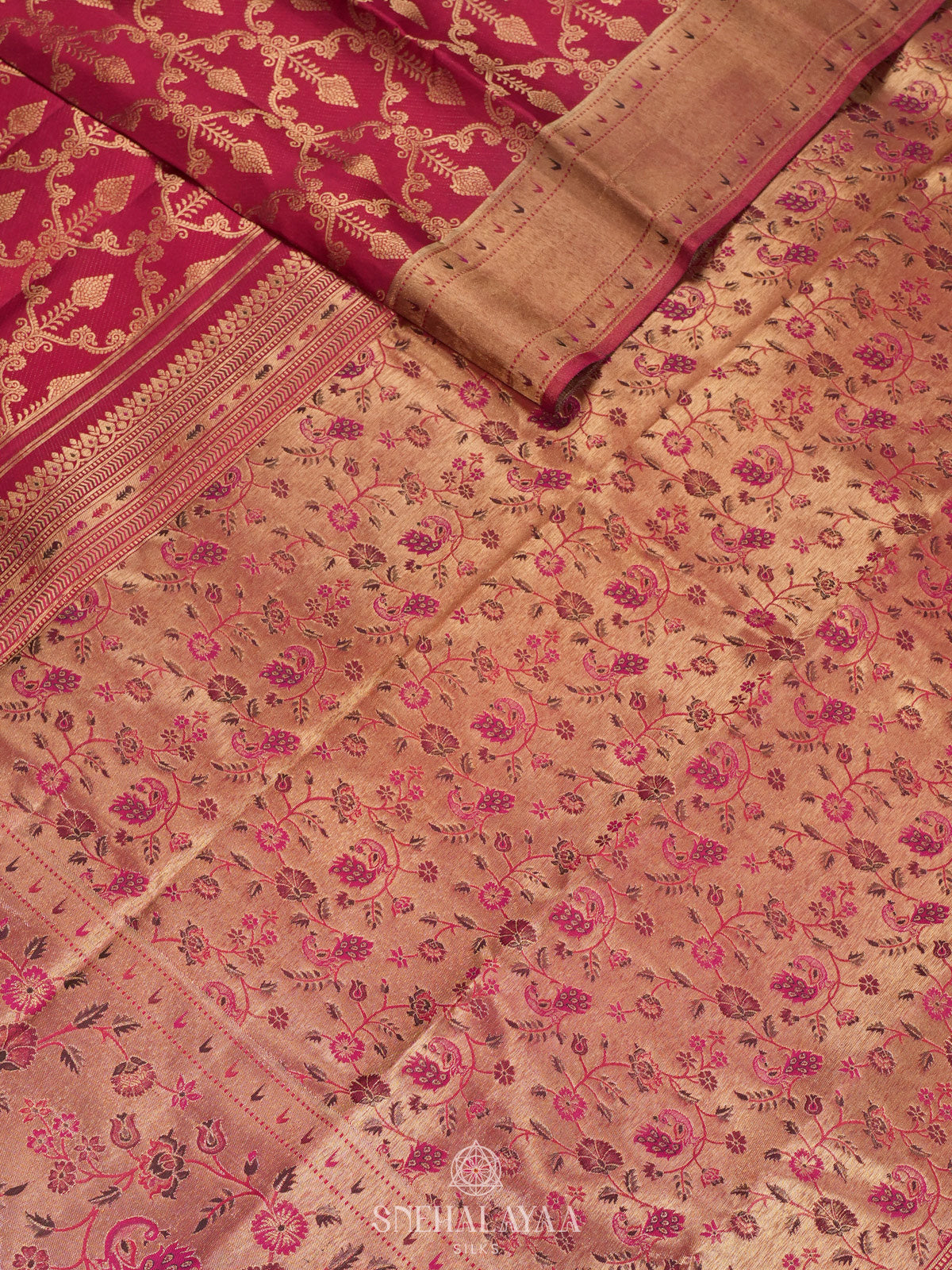 Pink Kanjivaram Silk Saree
