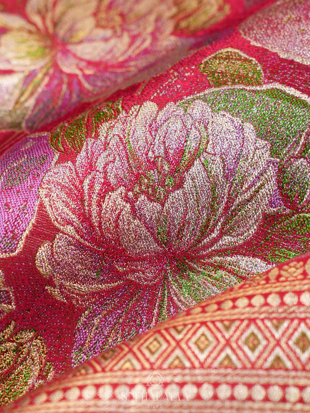 Pink Kanjivaram Silk Saree