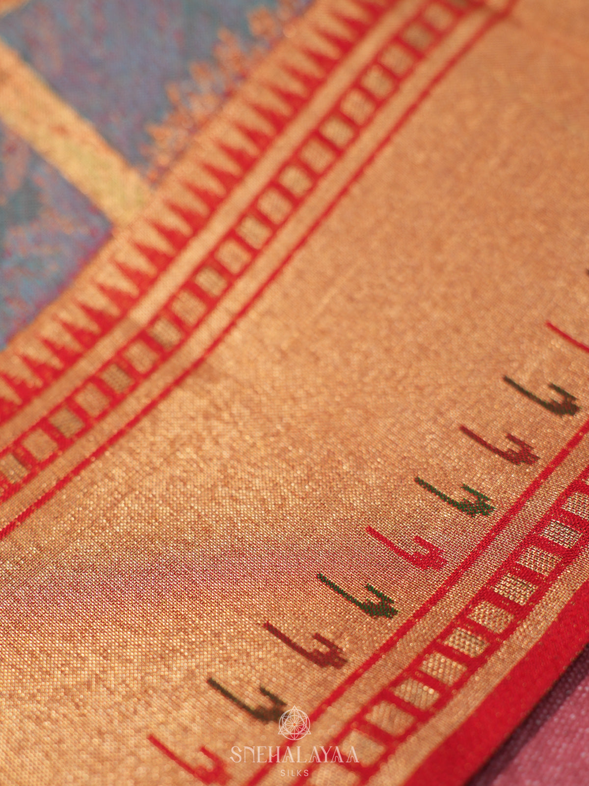 Blue Kanjivaram Silk Saree
