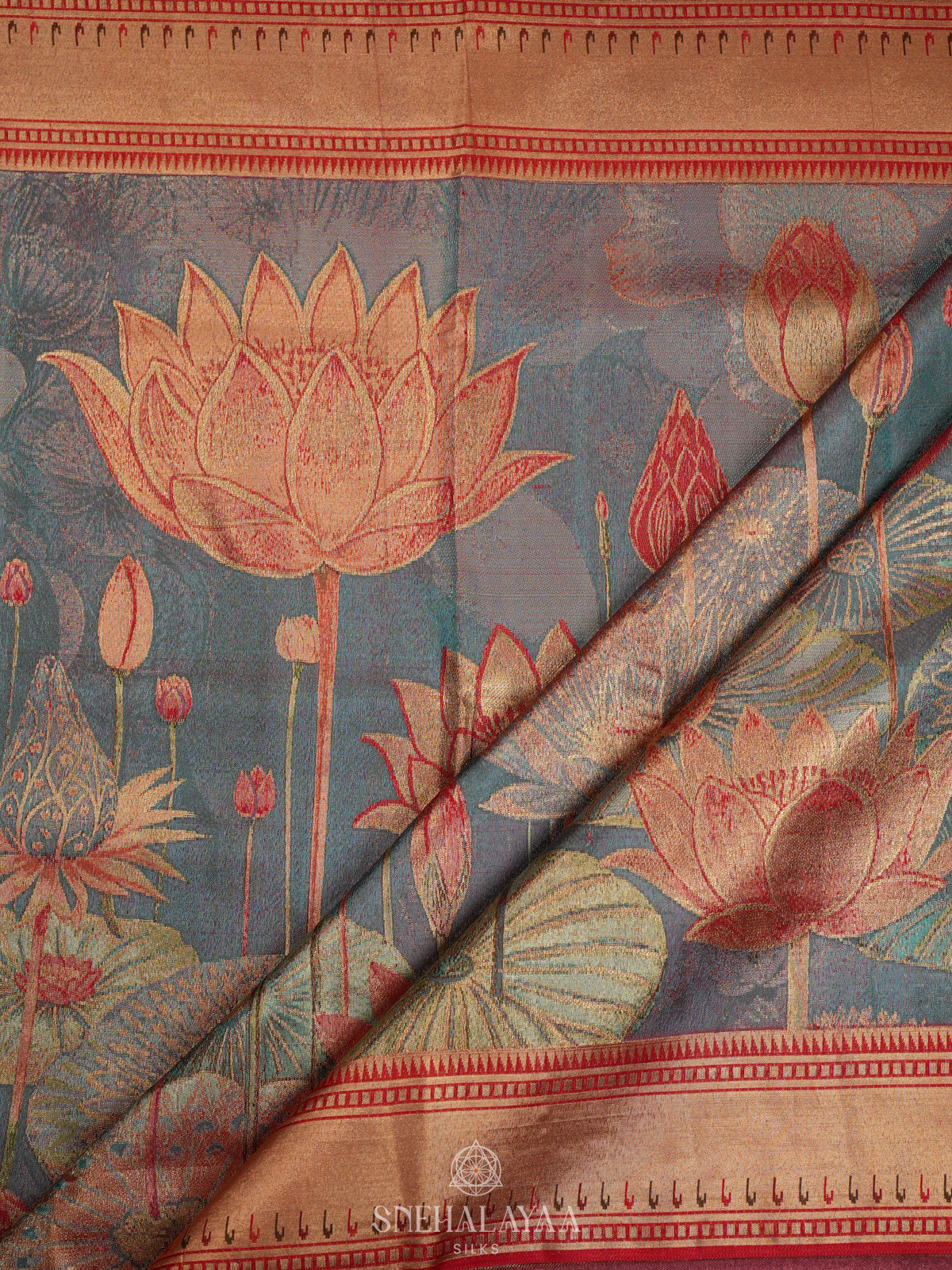 Blue Kanjivaram Silk Saree
