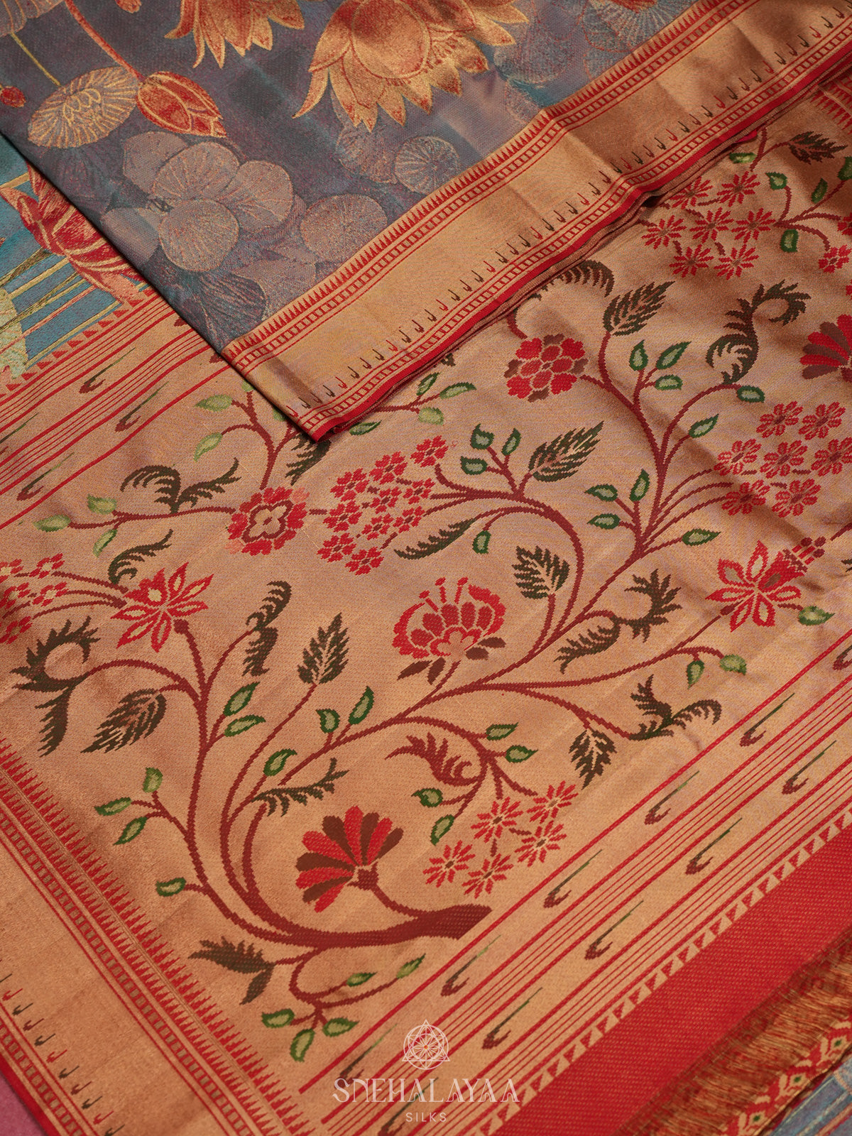 Blue Kanjivaram Silk Saree