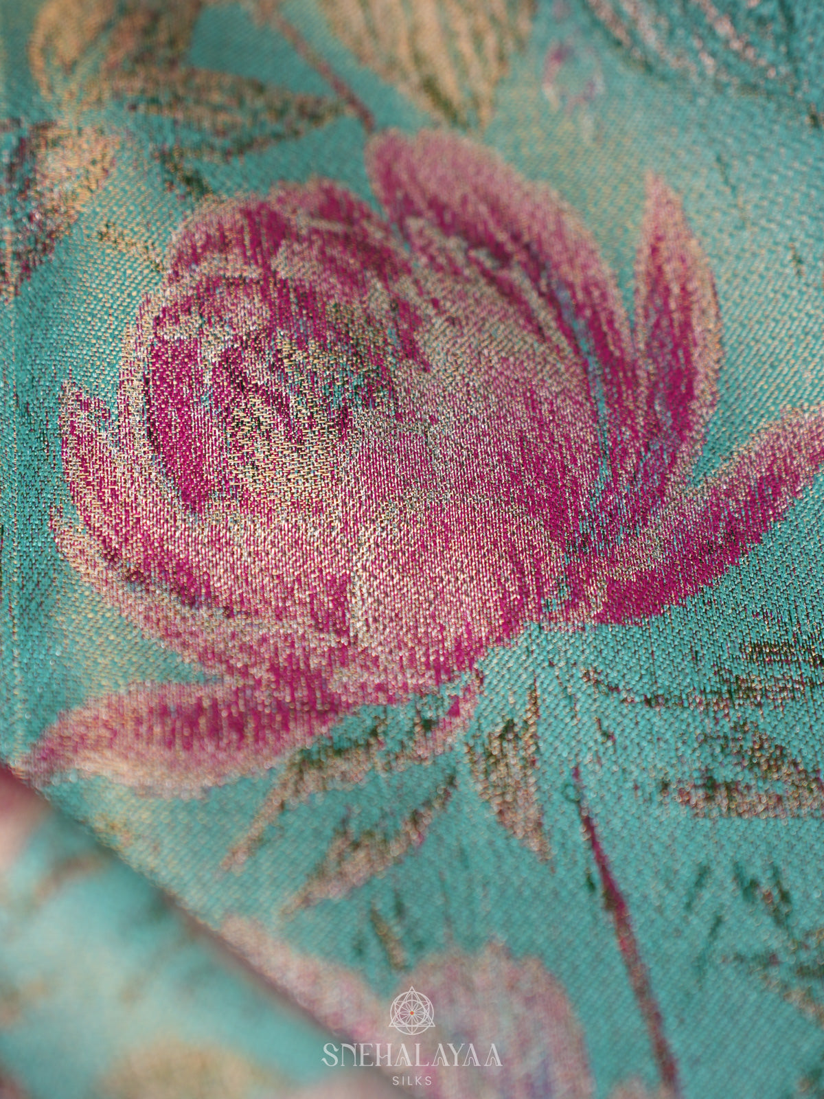 Sky Blue Kanjivaram Silk Saree
