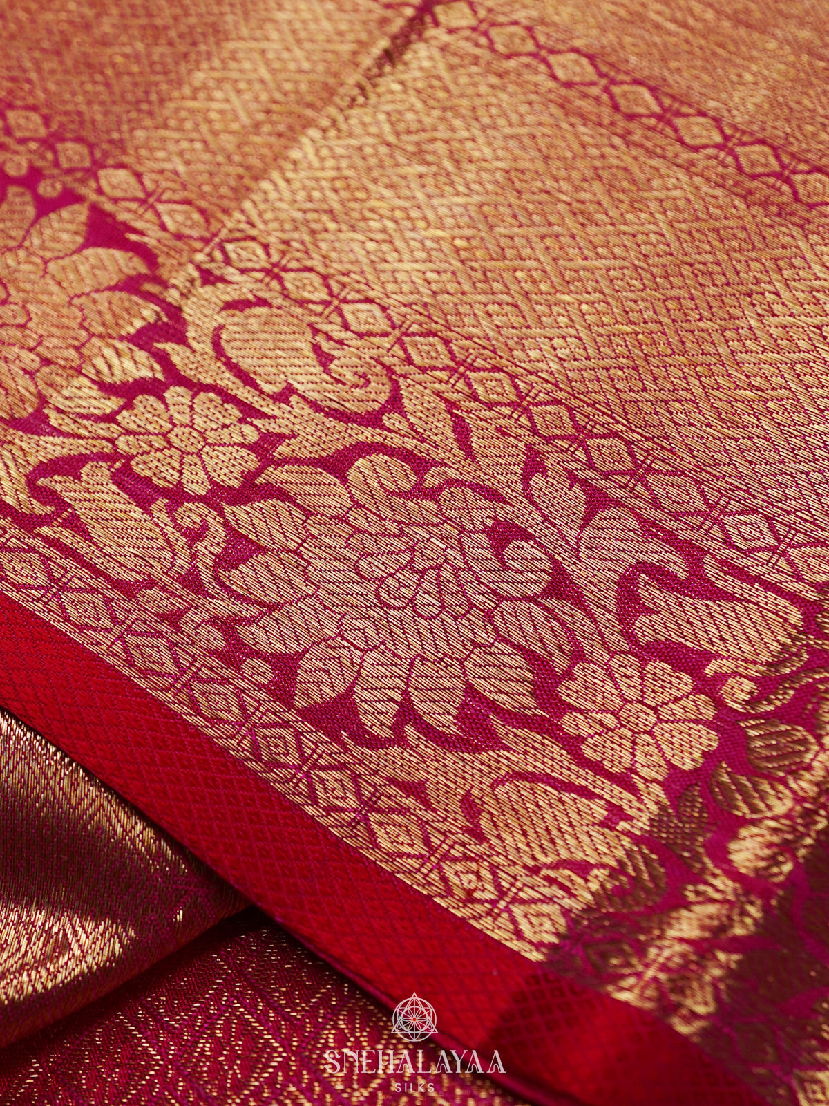 Lime Green Kanjivaram Silk Saree