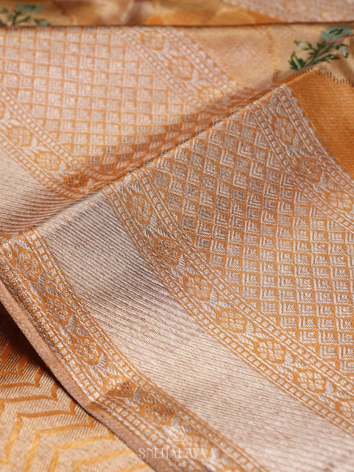 Yellow Tissue Kanjivaram Silk Saree