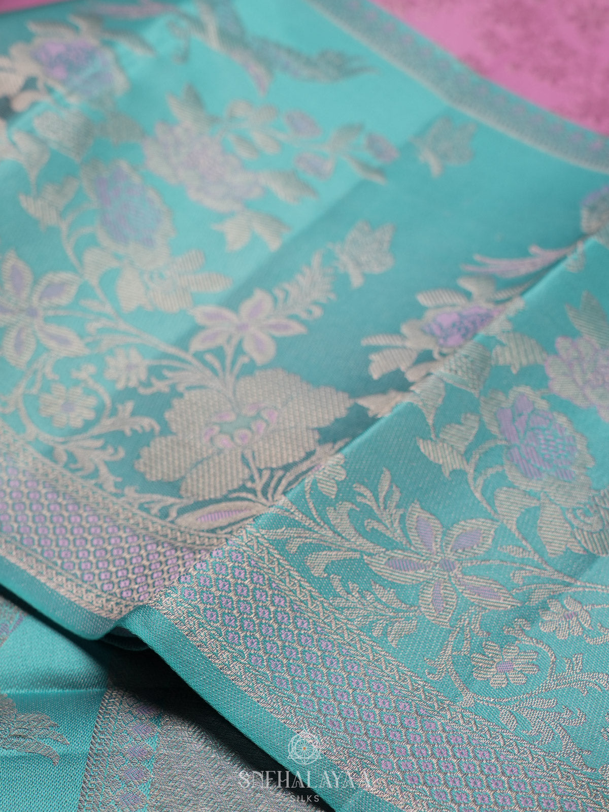 Pink Tissue Kanjivaram Silk Saree