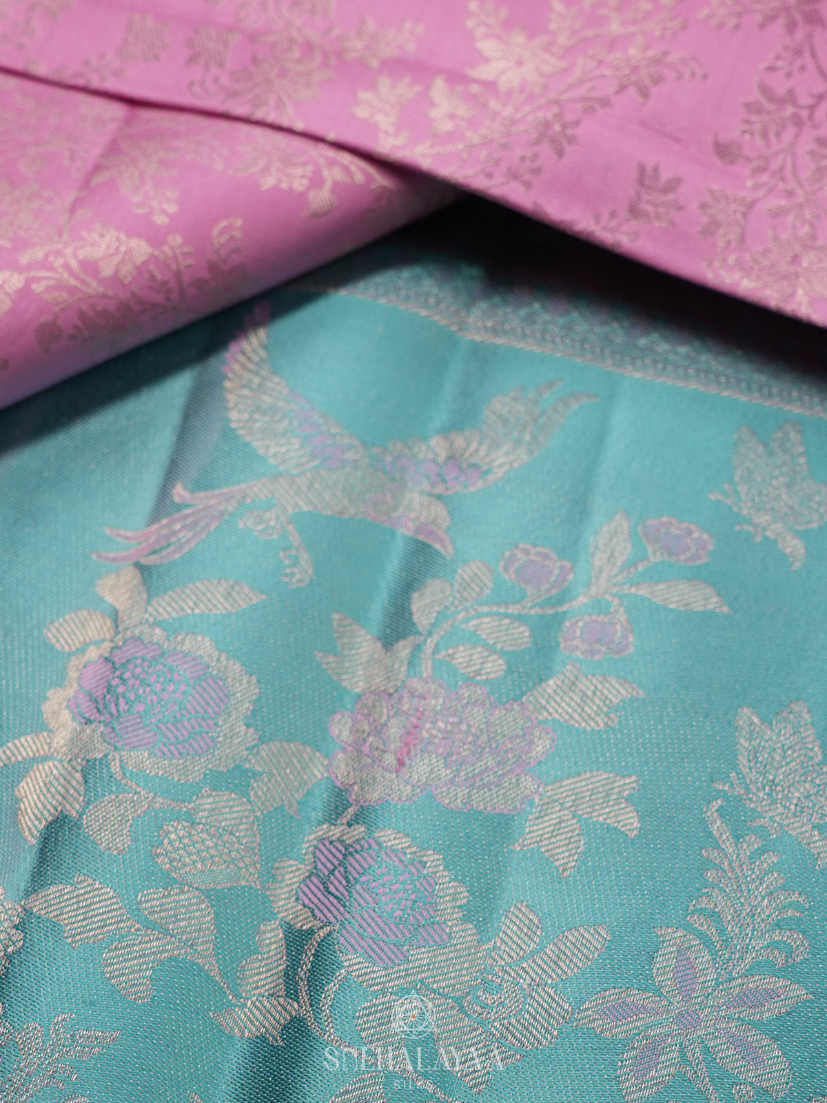 Pink Tissue Kanjivaram Silk Saree