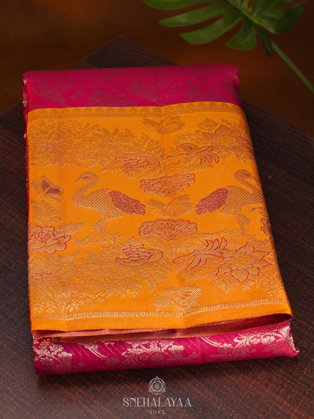 Pink Kanjivaram Silk Saree