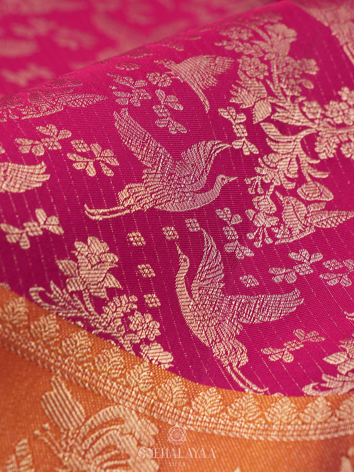 Pink Kanjivaram Silk Saree